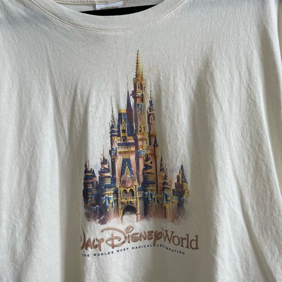 Walt Disney World 50th Anniversary Oversized Crop Top, Size Medium - Picture 2 of 10